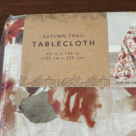 Autumn Trail Tablecloth 60 x 102” New in package - Picture 2 of 8